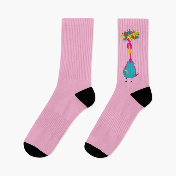 Item preview, Runner duck diagonally with apron, teddy and flower wreath pink designed and sold by RosisEnkelin.