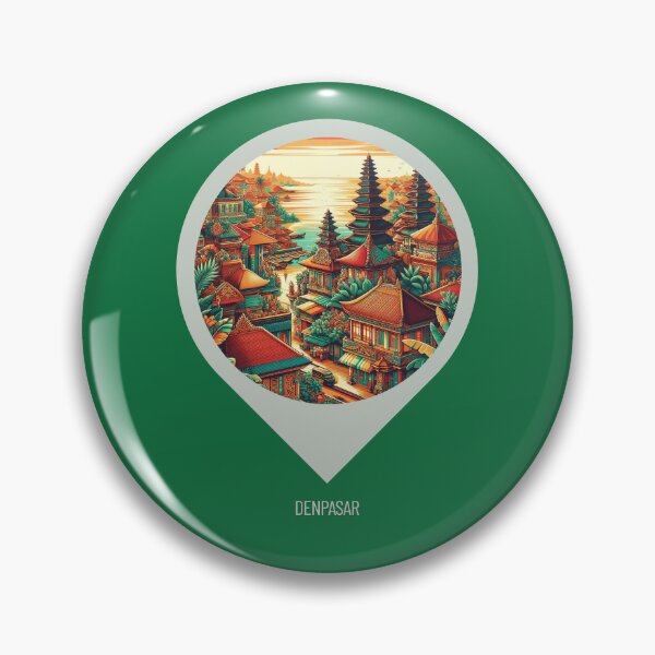 Item preview, Denpasar Bali in 80s Comic Style – Vibrant Retro AI City Design for Travel Lovers, Vacation Vibes & Urban Apparel designed and sold by knalpot-design.