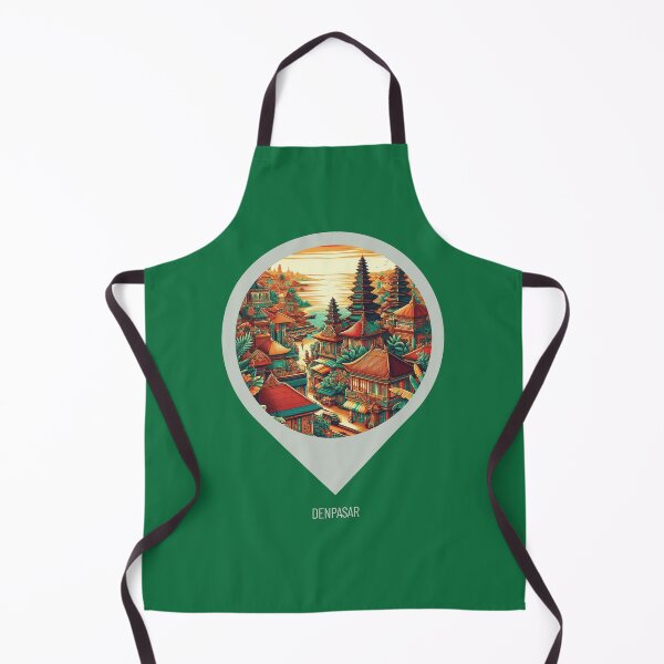 Item preview, Denpasar Bali in 80s Comic Style – Vibrant Retro AI City Design for Travel Lovers, Vacation Vibes & Urban Apparel designed and sold by knalpot-design.