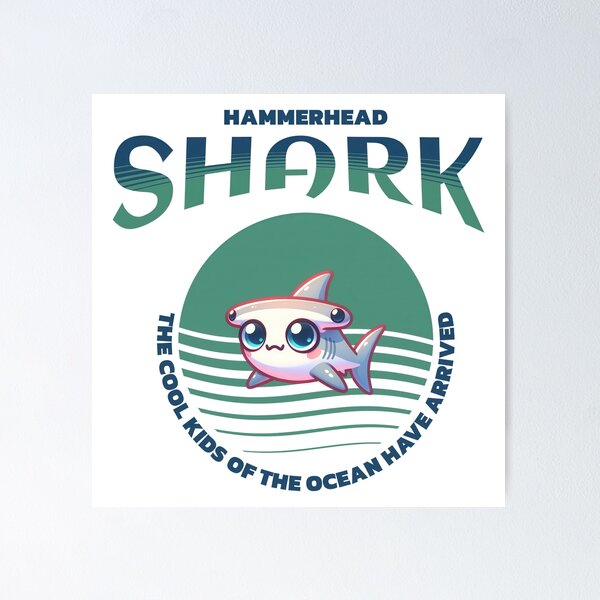 Item preview, Cute Hammerhead Shark designed and sold by PullixArt.