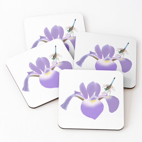Item preview, Blue Flag Iris with Blue Dasher designed and sold by Joe Hernandez.