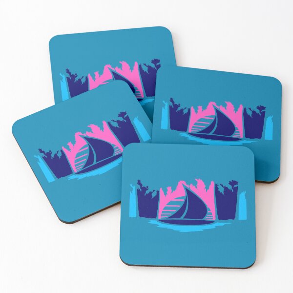 Item preview, Ship Sun Palm Trees South Sea Evening Cool Sunset designed and sold by shirt-o-mat.