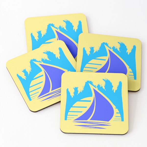 Item preview, Ship Sun Palm Trees South Sea Evening Cool Sunset designed and sold by shirt-o-mat.