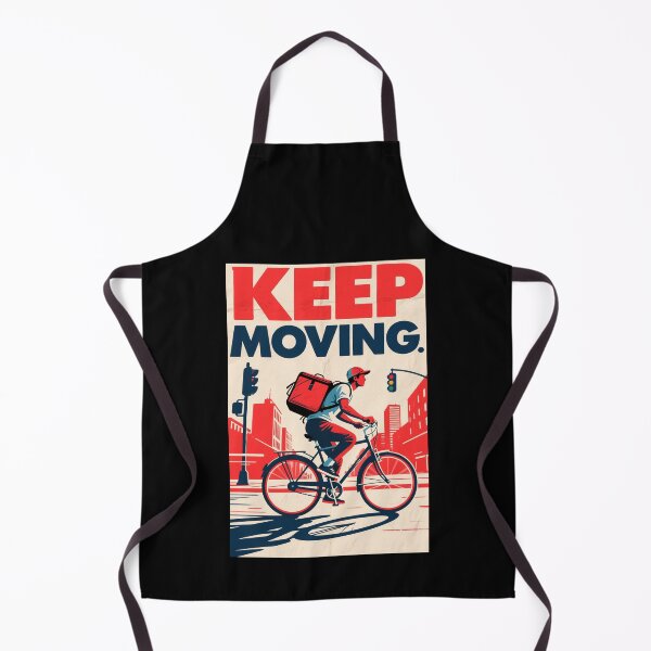 Item preview, Keep Moving – Bicycle Courier Hope Style Art designed and sold by HoopeStylee.
