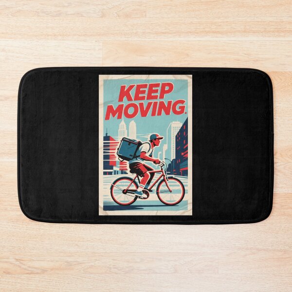 Item preview, Keep Moving – Bicycle Courier Hope Style Art designed and sold by HoopeStylee.