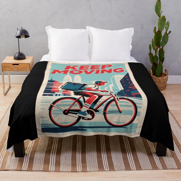 Item preview, Keep Moving – Bicycle Courier Hope Style Art designed and sold by HoopeStylee.