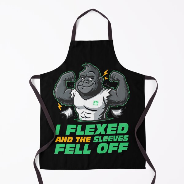 Item preview, Funny Gym Shirt – I Flexed and the Sleeves Fell Off Gorilla designed and sold by Rebel Animal.