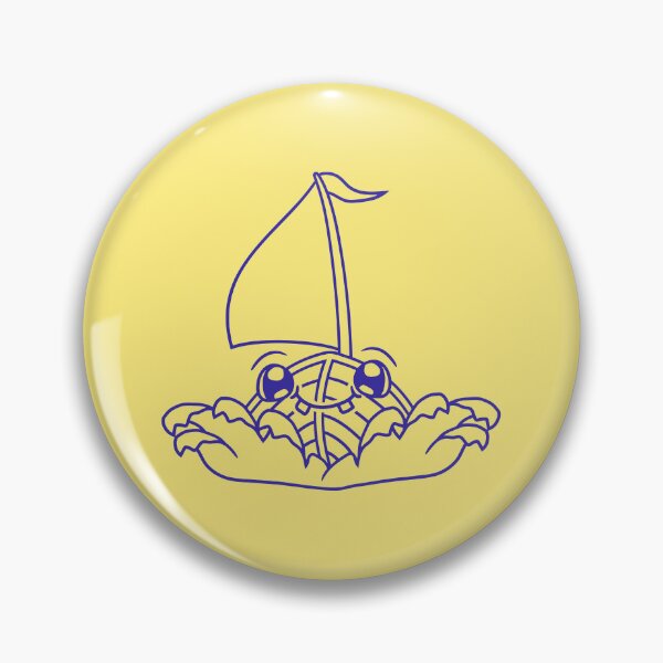 Item preview, Cute Funny Boat Waves Sails Face Smiles Cool Comic designed and sold by shirt-o-mat.