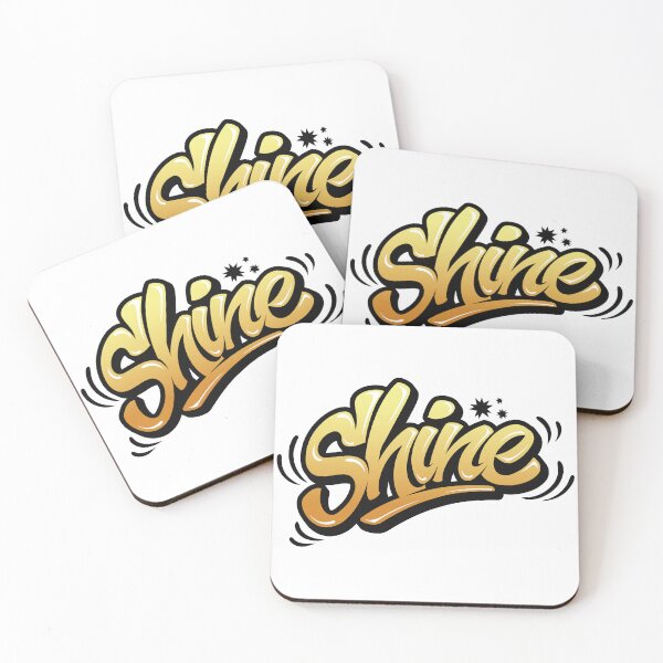 Item preview, Shine – Positive Typography Sticker with Elegant Gradient designed and sold by PigpanStickerrr.