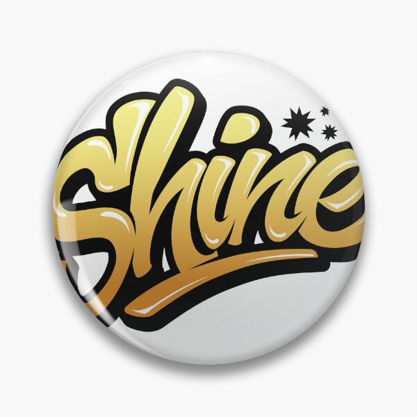 Item preview, Shine – Positive Typography Sticker with Elegant Gradient designed and sold by PigpanStickerrr.