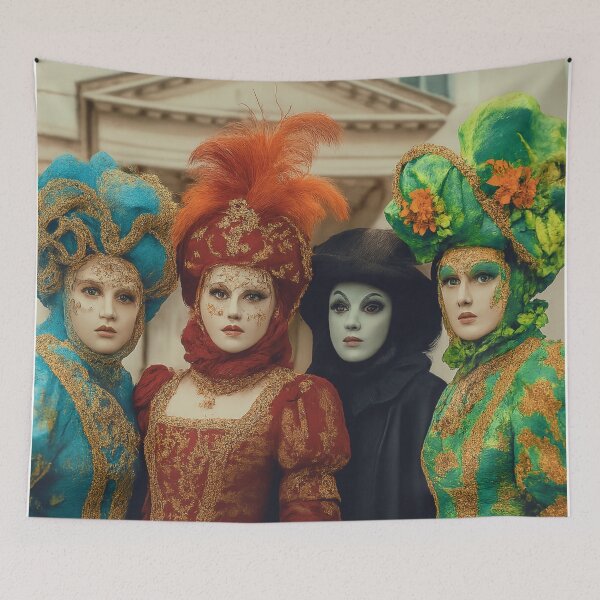 Item preview, Venice Carnival Portraits with Opera Backdrop designed and sold by branaghbel.