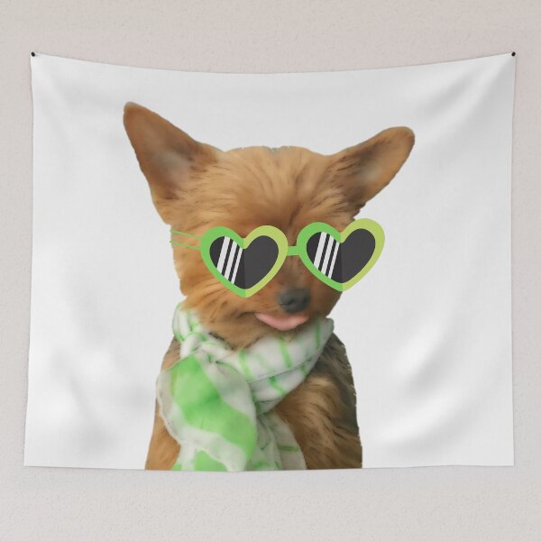 Item preview, Cute Yorkie with Heart Sunglasses | Yorkshire Terrier Dog Sticking Tongue Out - Humor designed and sold by Yorkie  Love.