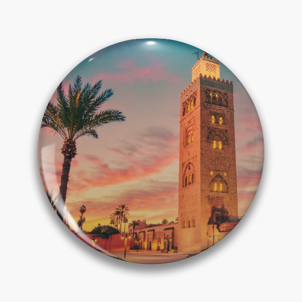 Artikelvorschau,  Sonnenuntergang über der Koutoubia-Moschee, Marrakesch entworfen und verkauft von dijjaboutique.
