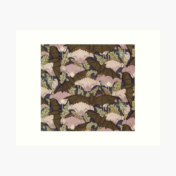 Item preview, Art Nouveau Bats designed and sold by BlueSpecsStudio.