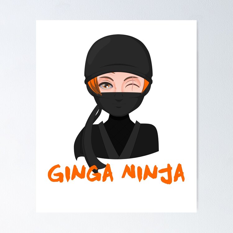 Ginga Ninja Ginger AF Redhead Funny Novelty Gingers Rule Sticker