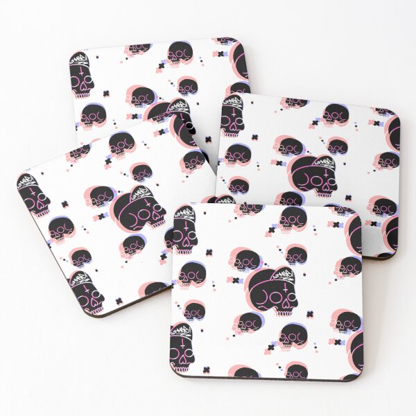 Item preview, Summer Skulls Glitch Pink designed and sold by StillReal.