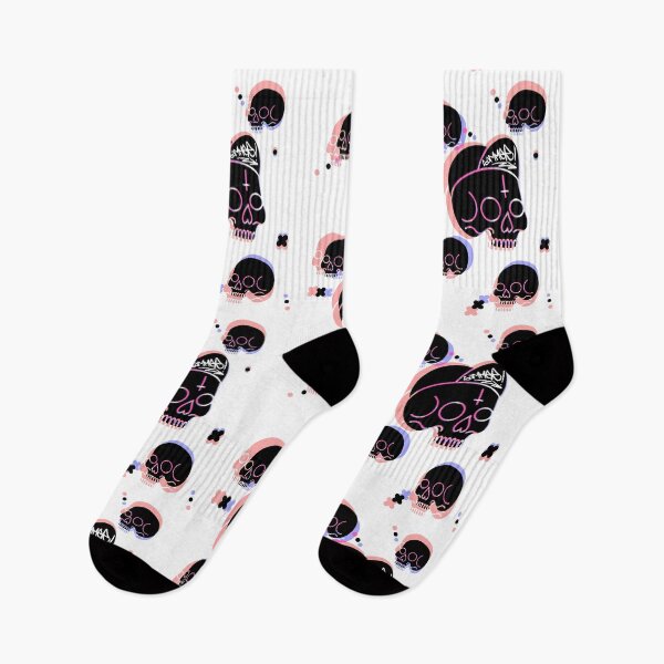 Item preview, Summer Skulls Glitch Pink designed and sold by StillReal.