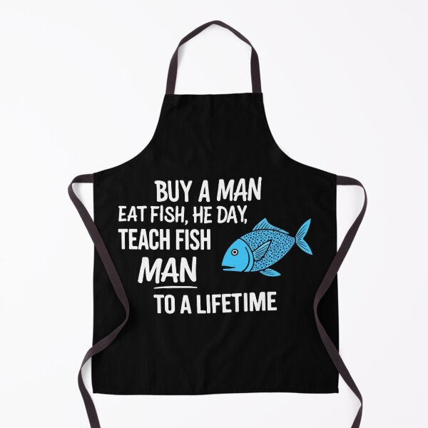 Item preview, Copy of Buy a Man Eat Fish Funny Teaching Wisdom Parody designed and sold by mostoredesigns.