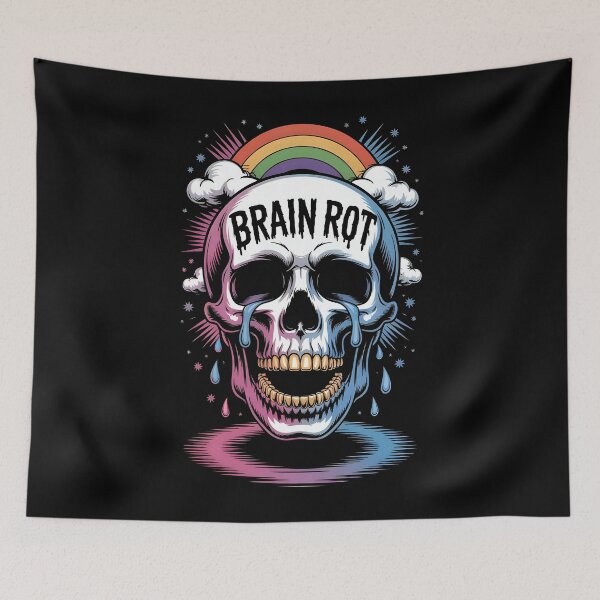 Item preview, The Brain Rot skull designed and sold by SidTastic .
