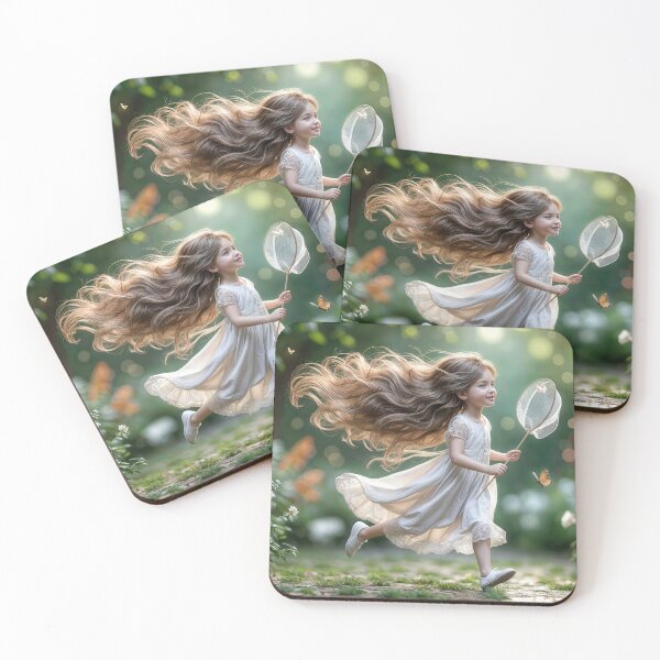 Item preview, Little Girl Chasing Butterflies designed and sold by Maria Dryfhout.