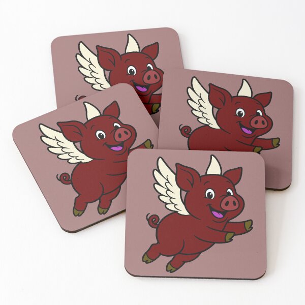 Item preview, When Pigs Fly - Dark Red designed and sold by AngelMiette.