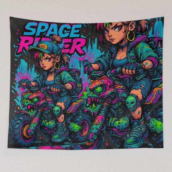 Item preview, Space Rider: Neon Cyberpunk Adventure designed and sold by Thaivi Design.
