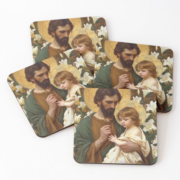 Item preview, Saint Joseph and the Christ Child designed and sold by SanctifiedSouls.