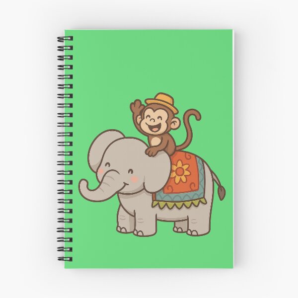 Item preview, Jungle Buddies: Elephant & Monkey Fun designed and sold by IraBum.