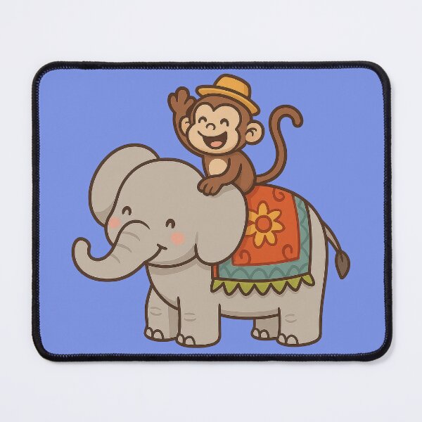 Item preview, Jungle Buddies: Elephant & Monkey Fun designed and sold by IraBum.