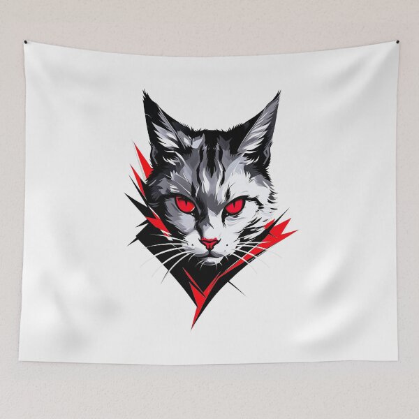 Item preview, Cat illustration - Red designed and sold by StefAnimal.