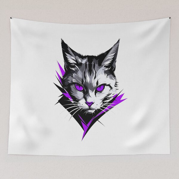 Item preview, Cat illustration - Purple designed and sold by StefAnimal.