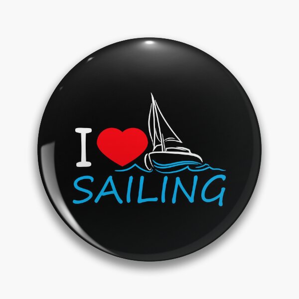 Item preview, I Love Sailing Text Saying Waves Sailor Heart Love designed and sold by shirt-o-mat.