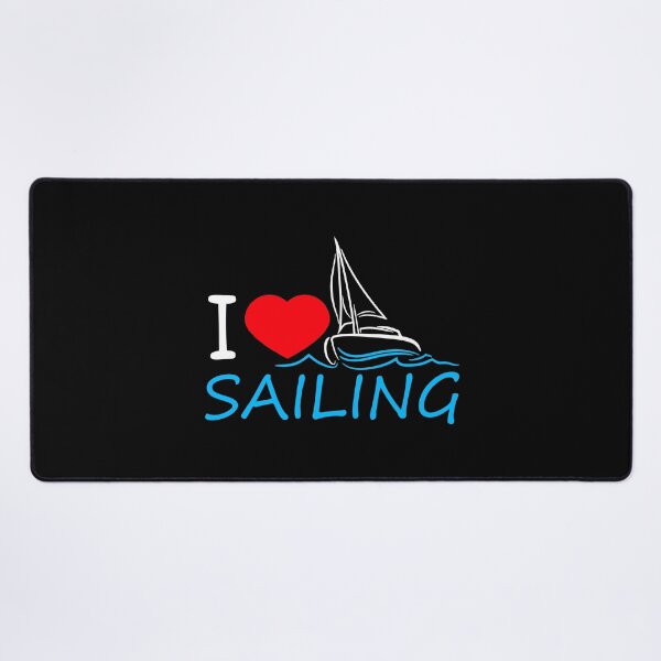 Item preview, I Love Sailing Text Saying Waves Sailor Heart Love designed and sold by shirt-o-mat.