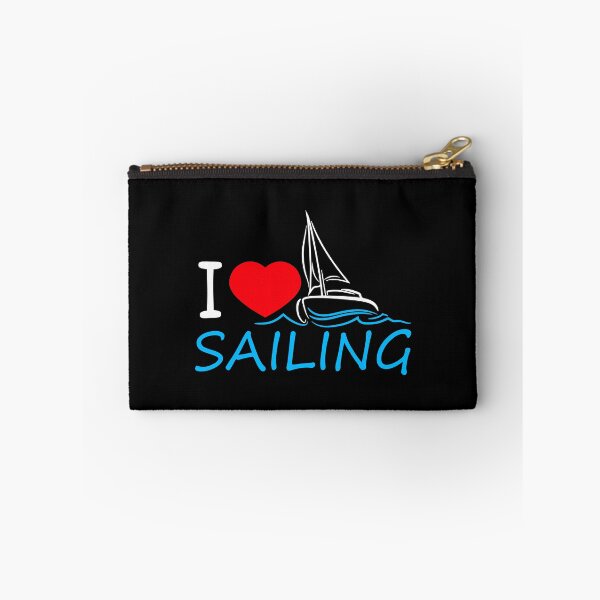 Item preview, I Love Sailing Text Saying Waves Sailor Heart Love designed and sold by shirt-o-mat.