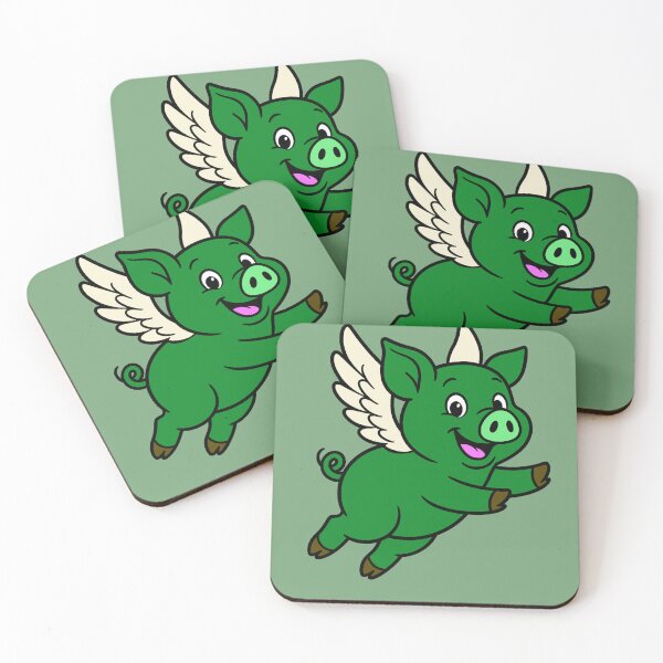 Item preview, When Pigs Fly - Dark Green designed and sold by AngelMiette.