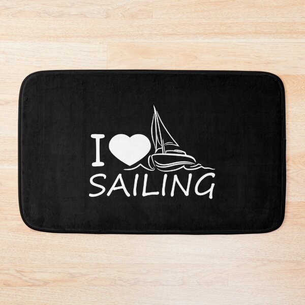 Item preview, I Love Sailing Text Saying Waves Sailor Heart Love designed and sold by shirt-o-mat.