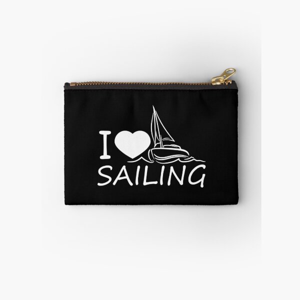 Item preview, I Love Sailing Text Saying Waves Sailor Heart Love designed and sold by shirt-o-mat.