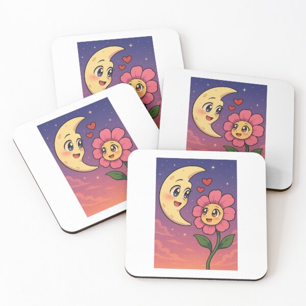 Item preview, Moon & flower love designed and sold by ari-anna911.