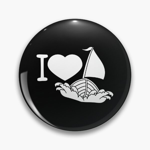 Item preview, I Love Sailing Text Saying Waves Sailor Heart Love designed and sold by shirt-o-mat.