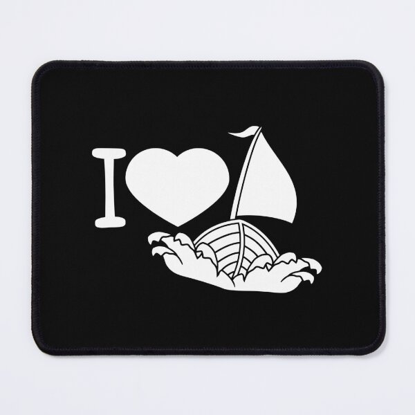 Item preview, I Love Sailing Text Saying Waves Sailor Heart Love designed and sold by shirt-o-mat.