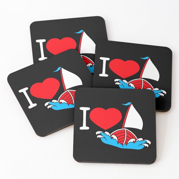 Item preview, I Love Sailing Text Saying Waves Sailor Heart Love designed and sold by shirt-o-mat.