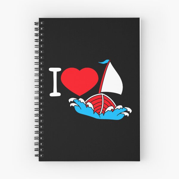 Item preview, I Love Sailing Text Saying Waves Sailor Heart Love designed and sold by shirt-o-mat.