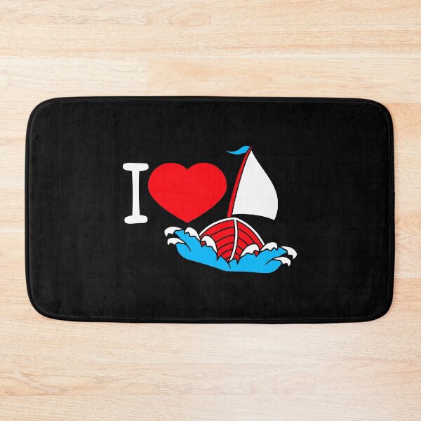 Item preview, I Love Sailing Text Saying Waves Sailor Heart Love designed and sold by shirt-o-mat.