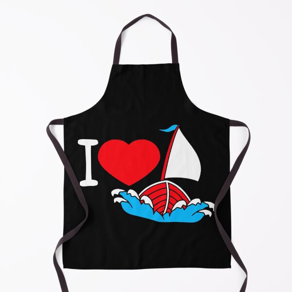 Item preview, I Love Sailing Text Saying Waves Sailor Heart Love designed and sold by shirt-o-mat.
