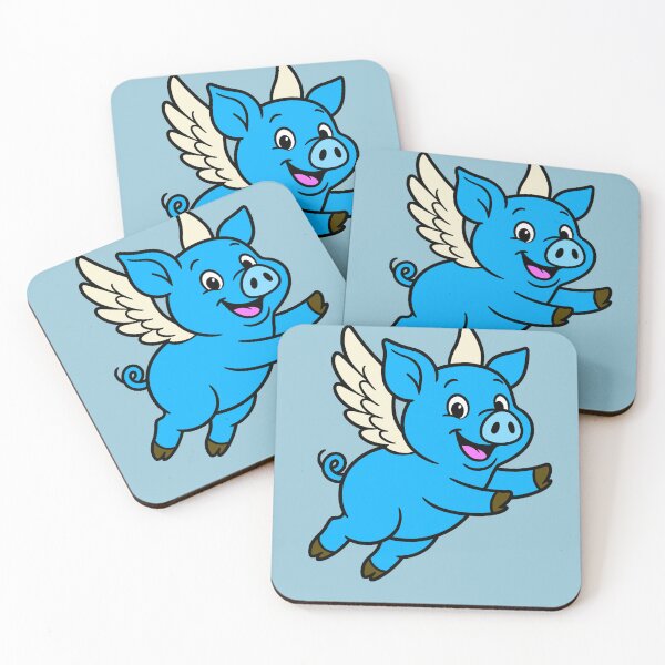 Item preview, When Pigs Fly - Blue designed and sold by AngelMiette.