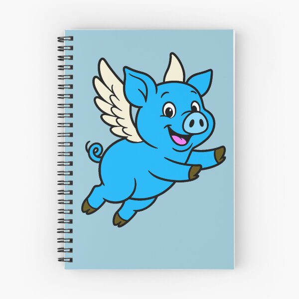 Item preview, When Pigs Fly - Blue designed and sold by AngelMiette.