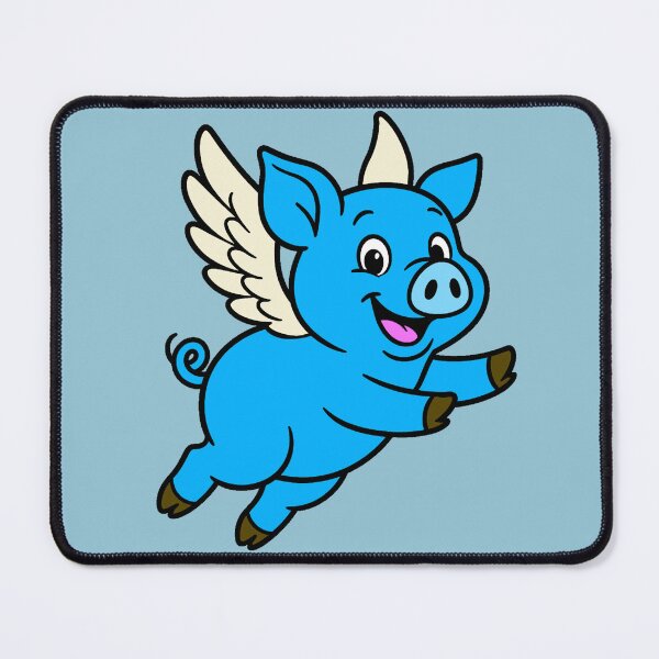 Item preview, When Pigs Fly - Blue designed and sold by AngelMiette.