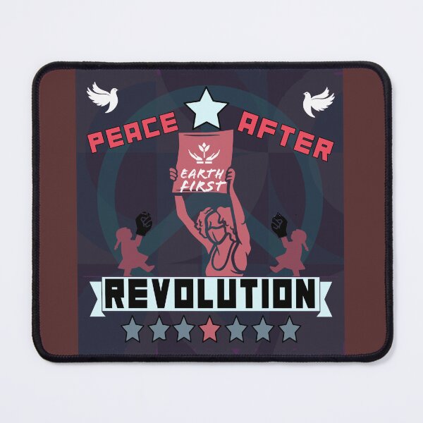 Item preview, PEACE AFTER REVOLUTION (Dark Colors) Original Art Poster designed and sold by thelivingrp.