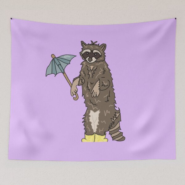 Item preview, Rainy Days Raccoon designed and sold by gooby-designs.