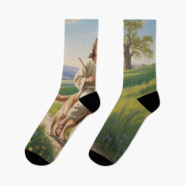 Item preview,  JESUS WITH DOG : JESUS ON A DOG. FUNNY JESUS RIDING A DOG  designed and sold by Obinne.